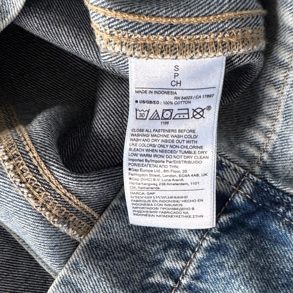 NWT GAP Ombré Blue Denim Sleeveless Dress - Picture 6 of 7